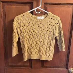 H&M Dusty Yellow Knit Sweater